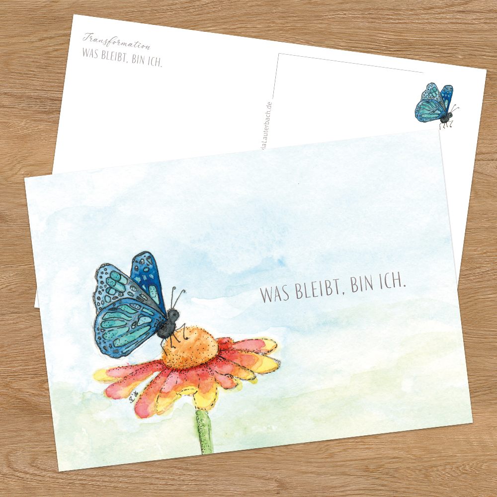 Künstler-Postkarte „Was bleibt, bin ich.“ – Bild 2
